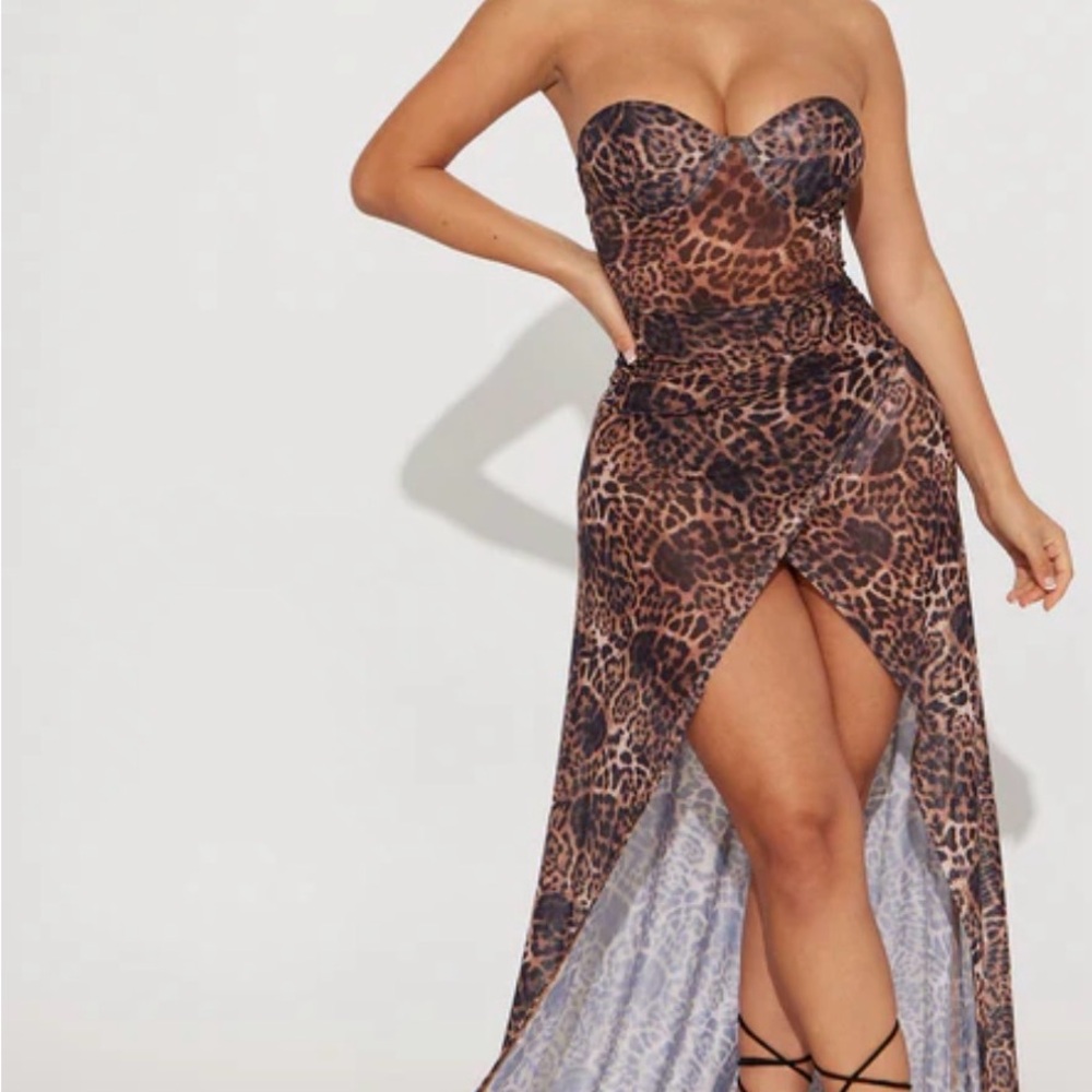Fashion Nova Leopard Print Wedding Dress